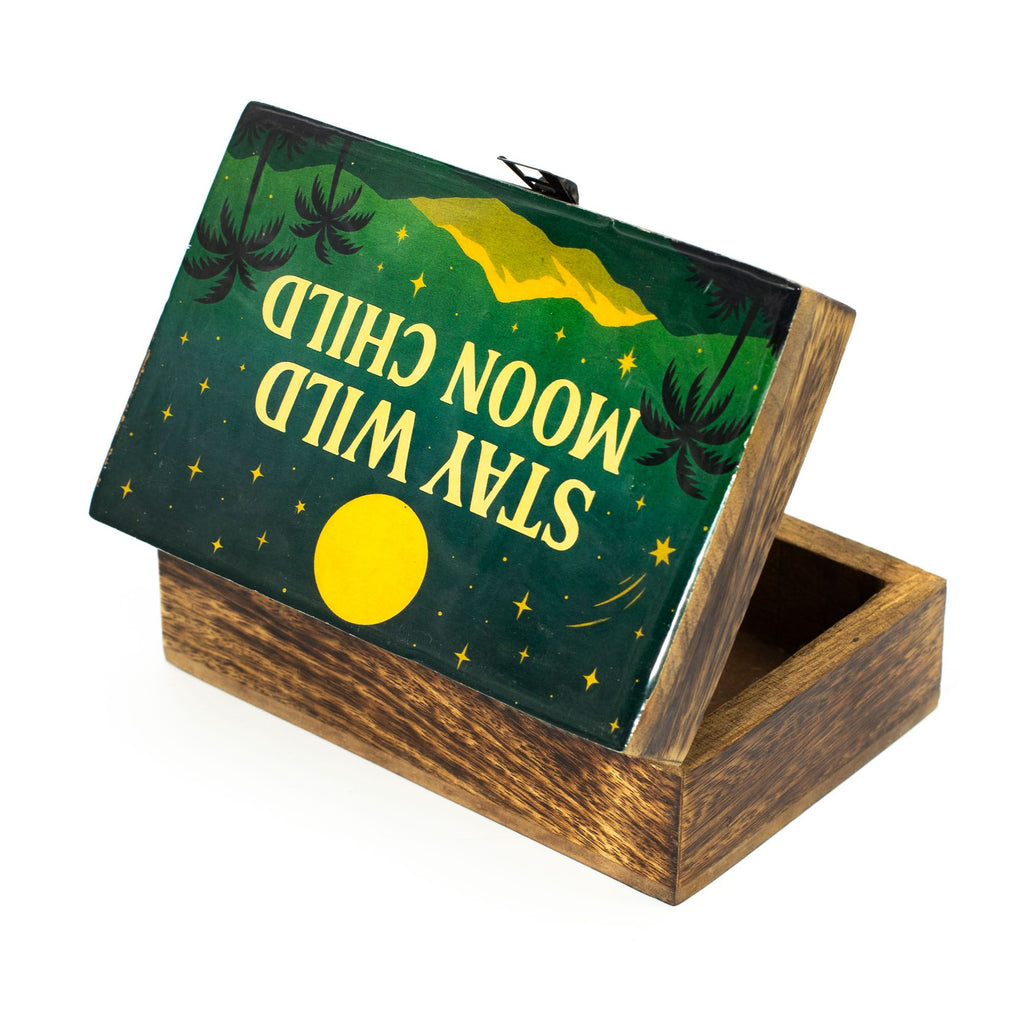 Medium Enamelled Box - Stay Wild Moon Child – view 3