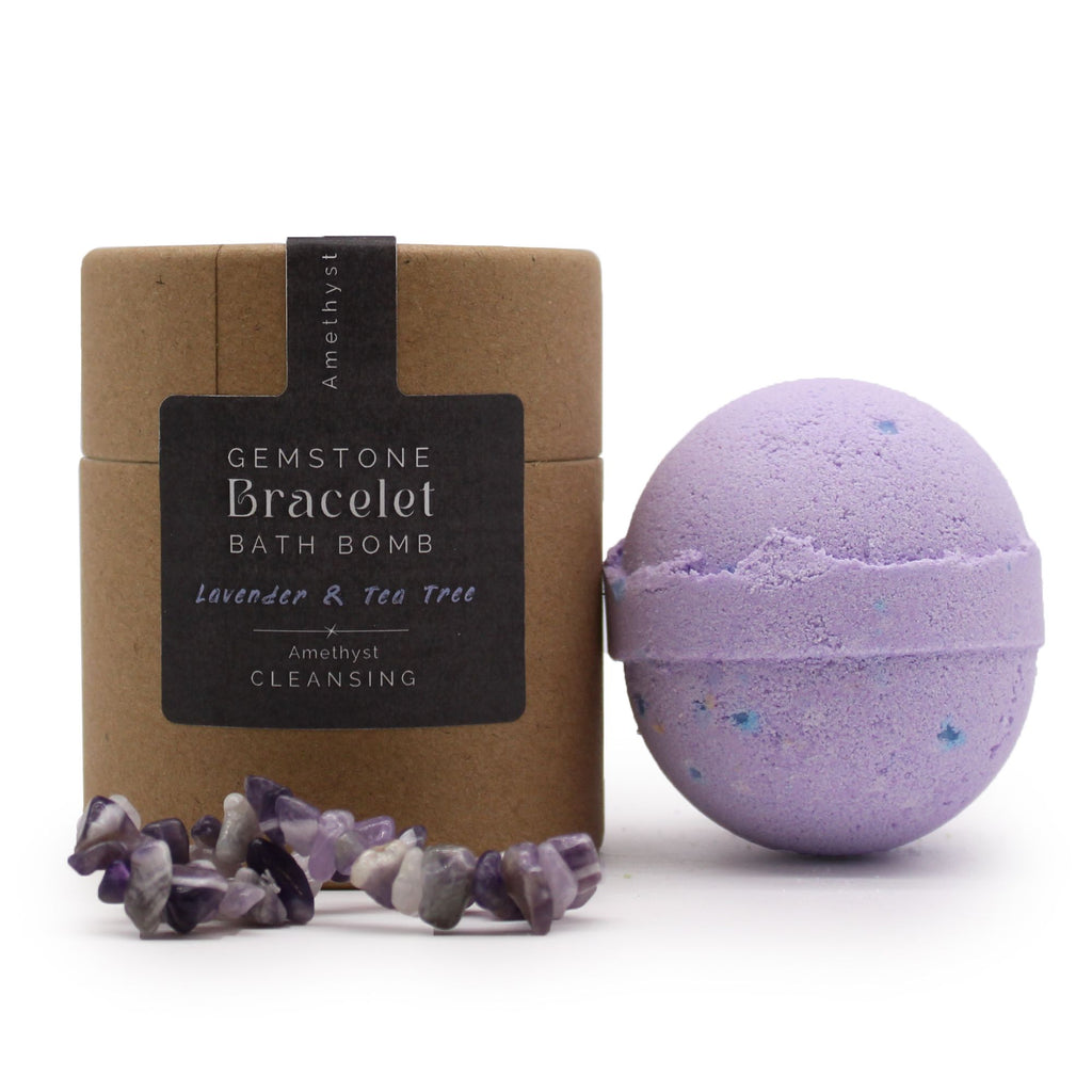 Amethyst Gemstone Bracelet Bath Bomb – view 6