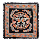 Fringed Cotton Altar Cloth - Earth Mother Design – view 2