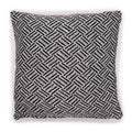 Black Criss-Cross Cushion Cover, 40x40cm