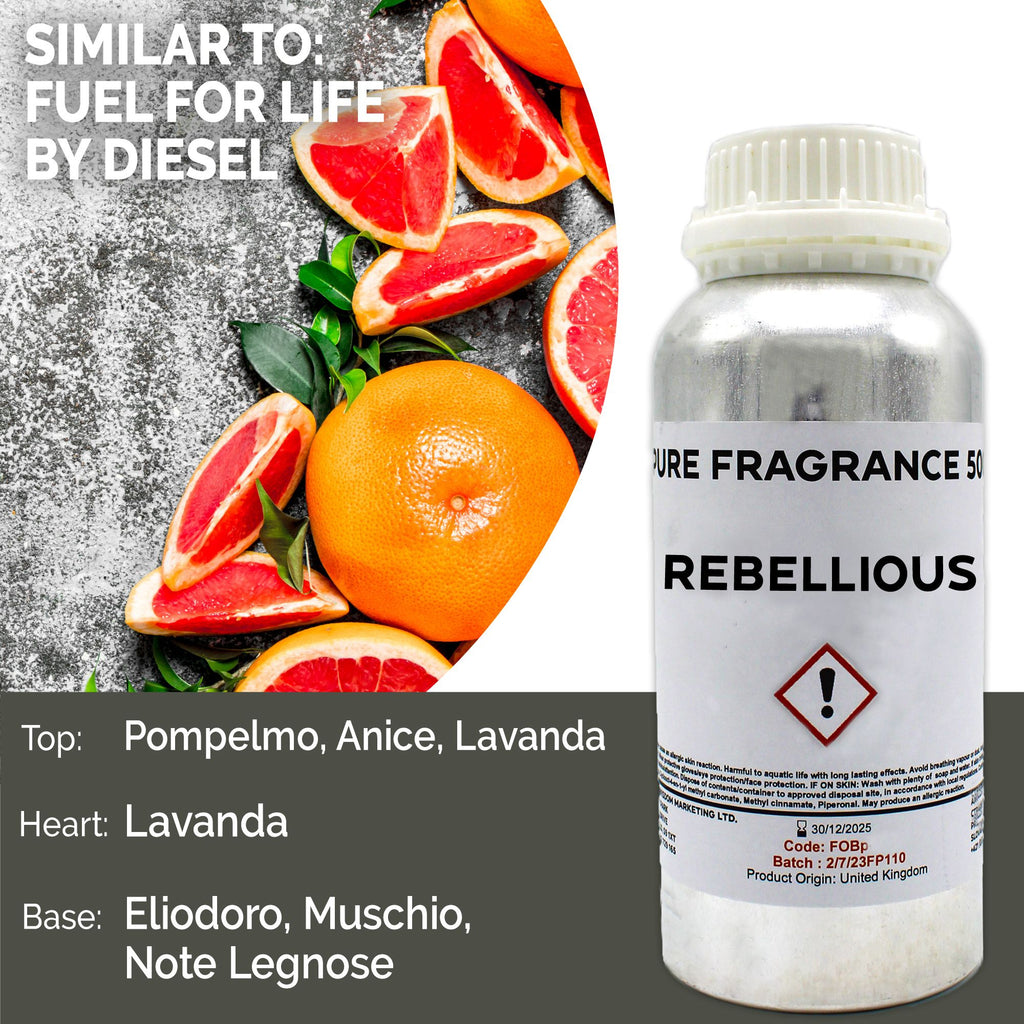 Rebellious Pure Fragrance Oil - 500ml – view 5