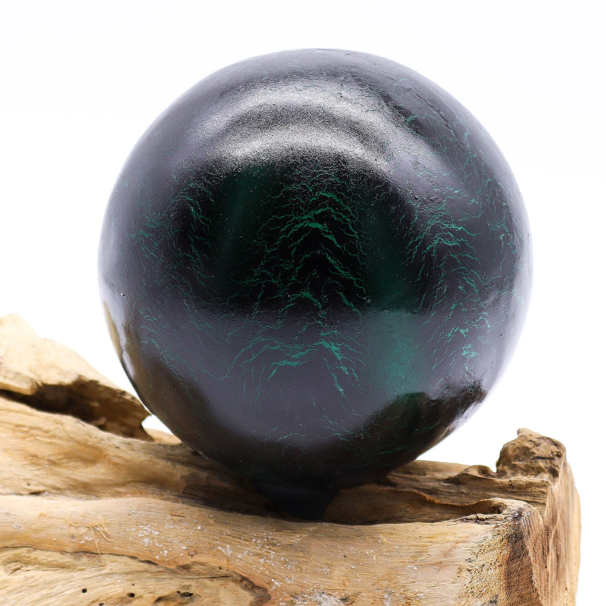 DriftGlow Lamp - Emerald Crackle Shade – view 4