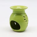 Floral Ceramic Oil Burner - Lime