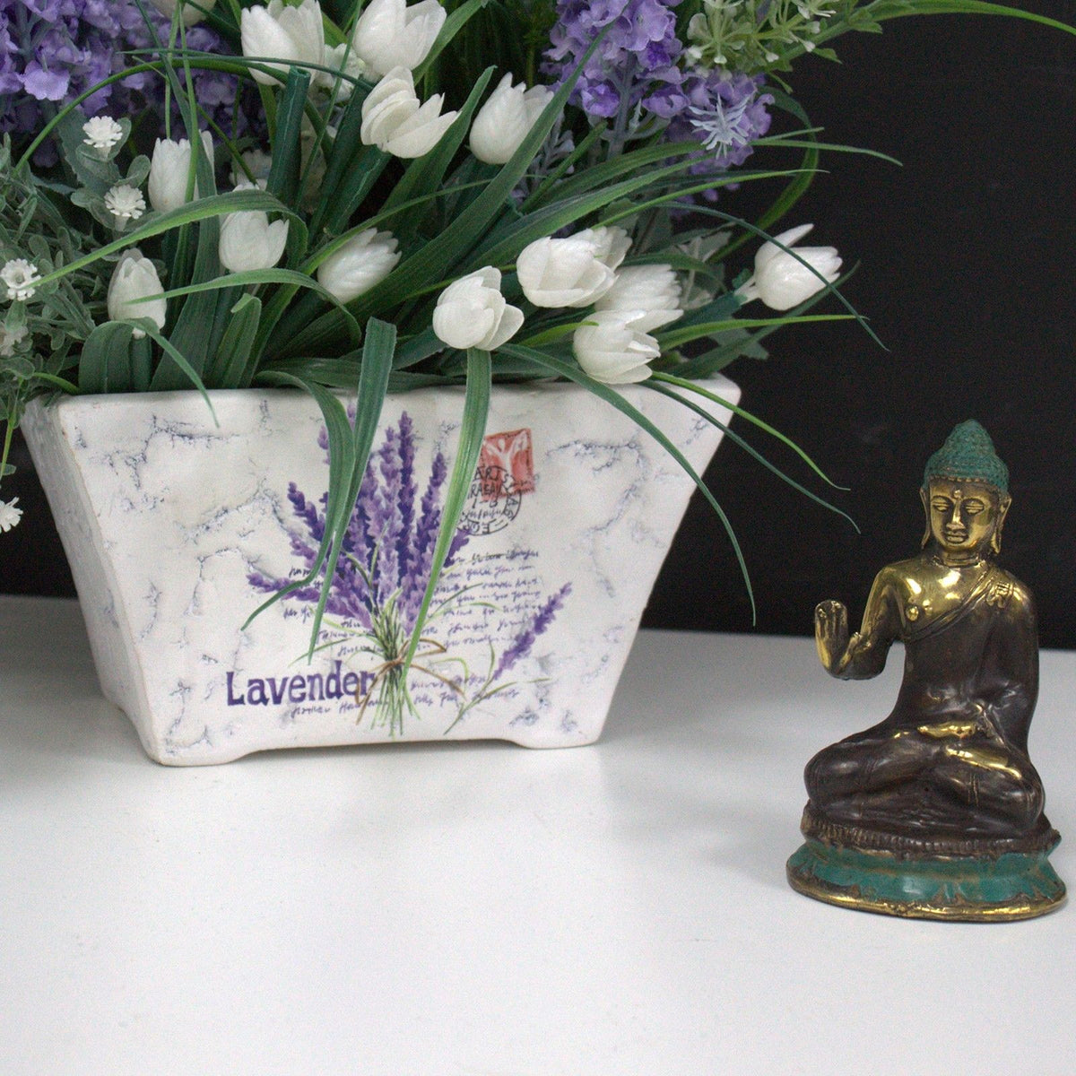 Brass Sitting Buddha Statue – Mini, Hand Raised