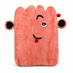 Pink Cute Face Felt Laptop Pouch, up to 14 Inches