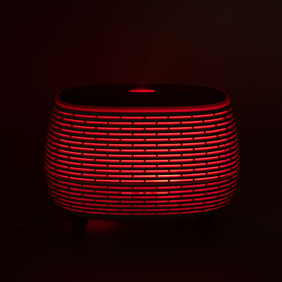 Futuristic Ribbed Aroma Diffuser with Colour-Changing Light – view 10
