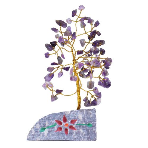 Amethyst Gemstone Tree - 80 Stones - 15.5cm