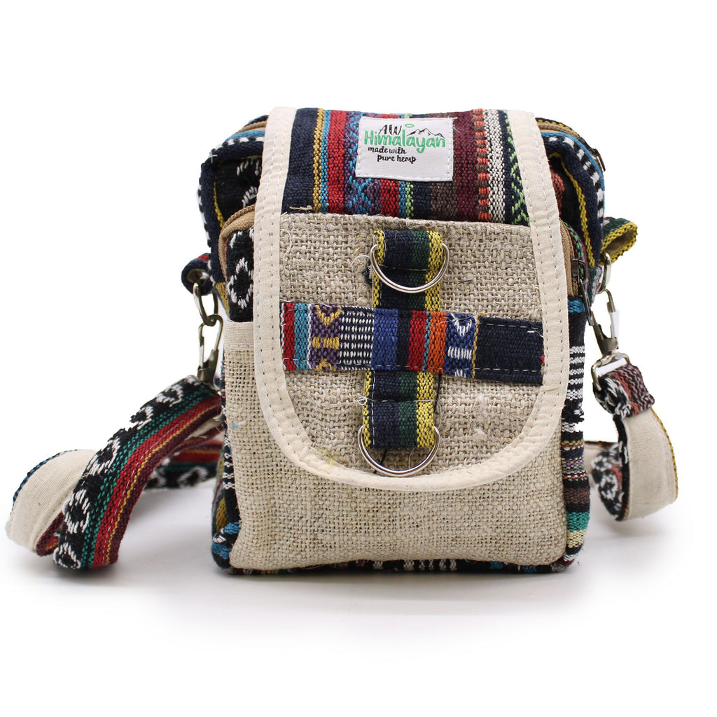 Body-Cross Natural Hemp & Jhari Travel Bag – view 8