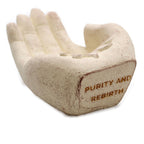 Lotus Hand Incense Burner in White – view 9