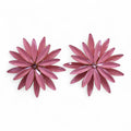 Soft Pink Vintage Glass Flowers Earrings