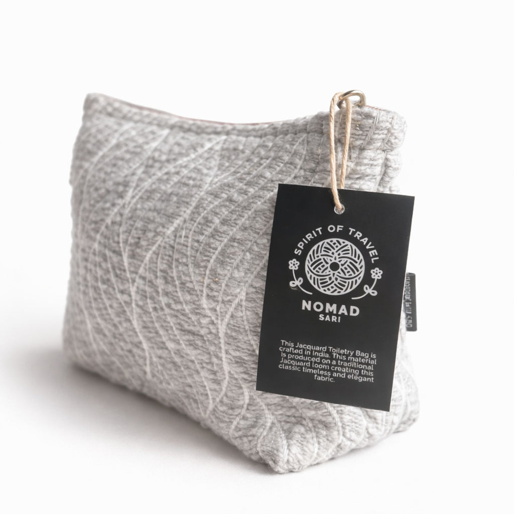 Nomad Sari Jacquard Toiletry Bag - Moonlit Weave – view 3