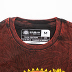 Nomad Sari Stonewashed T-Shirt - Dragon Mandala - Maroon - Medium – view 10