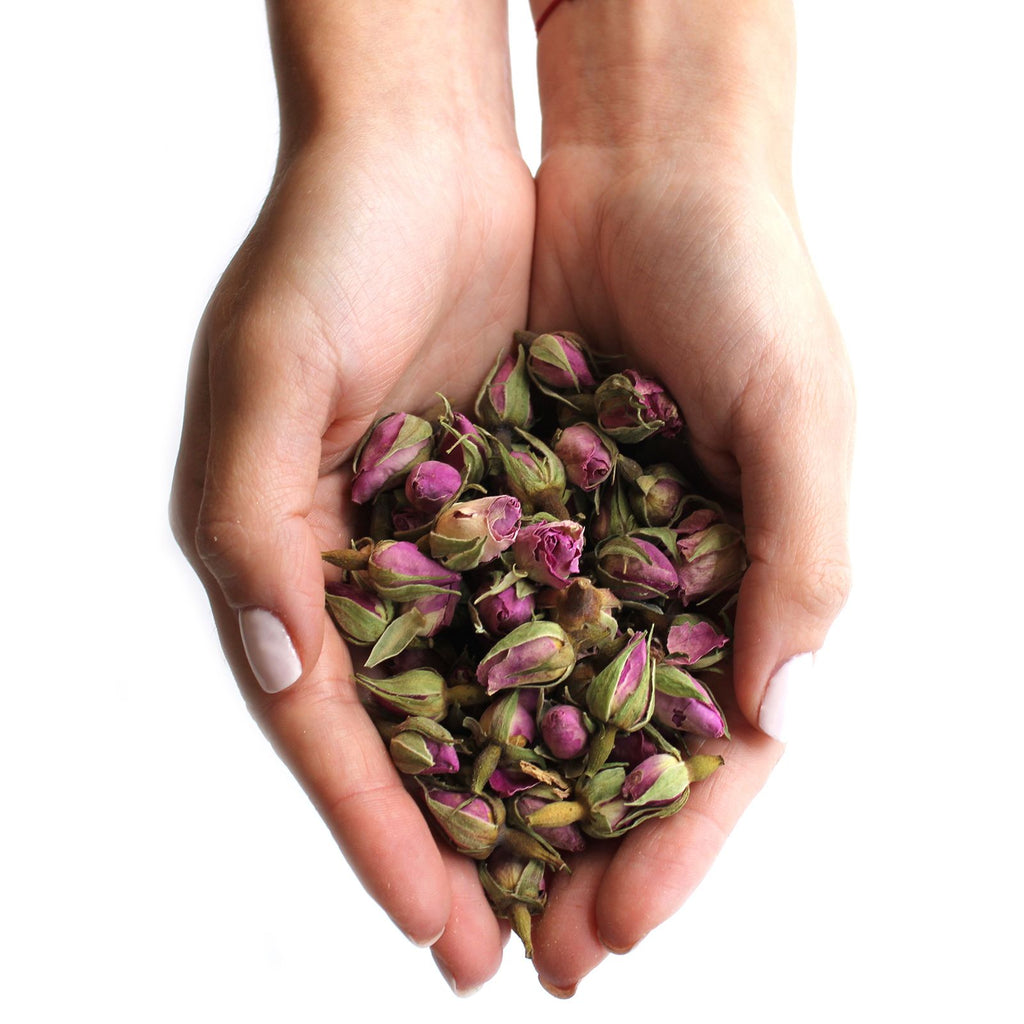 Dried Pink Rose Buds, 500g Bag – view 3