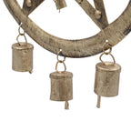 Iron Pentagon Wind Chime with Cow Bells, 25x49cm – view 6
