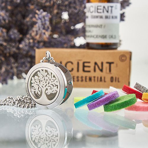 Aromatherapy Diffuser Necklace - Tree of Life 25mm – view 5