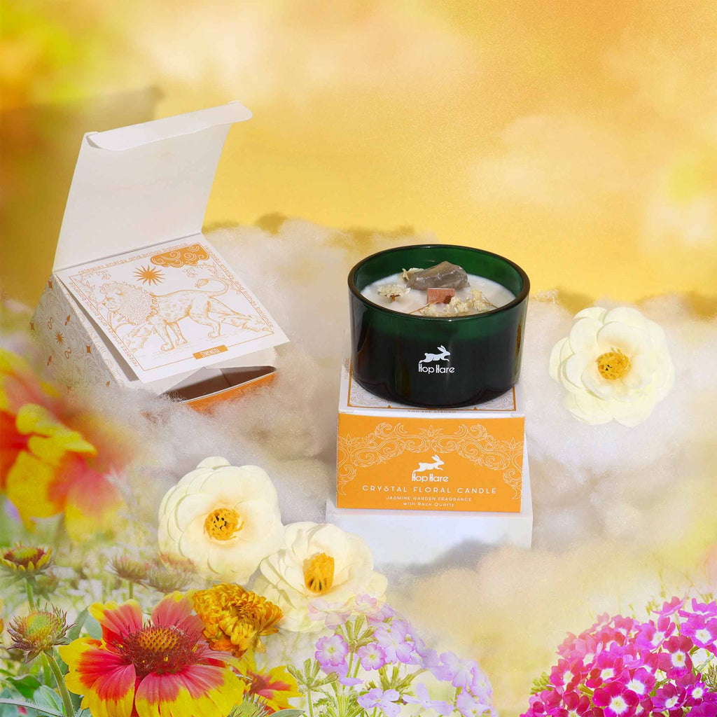 Hop Hare Crystal Magic Candle - The Lion, Rock Quartz – view 3