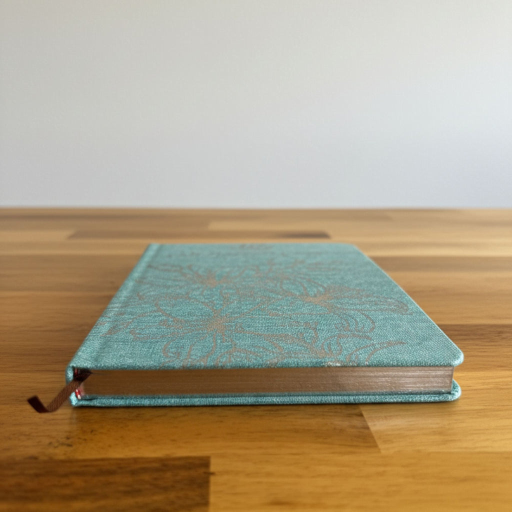 Blue Gratitude Journal with Silver Lining, 120 Pages – view 5