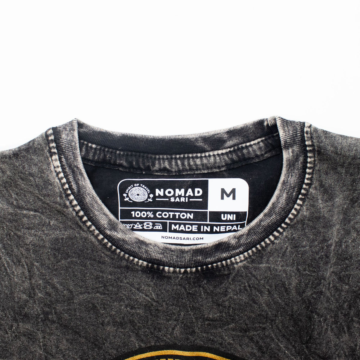 Nomad Sari Stonewashed T-Shirt - Rebel - Charcoal - Medium – view 6