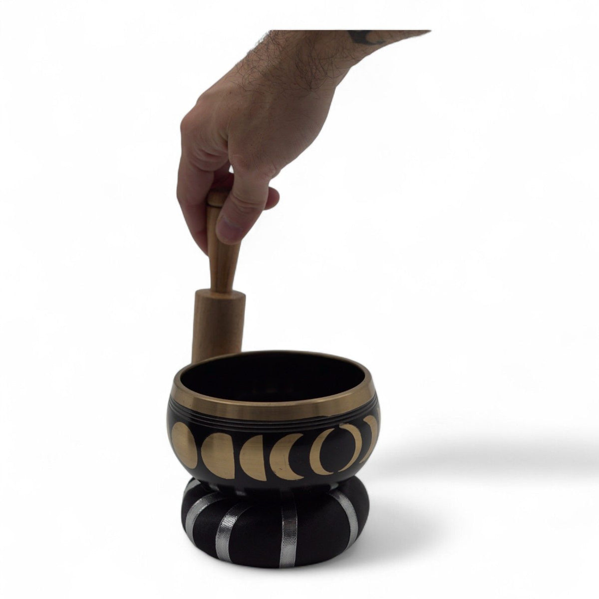 Moon Phase Singing Bowl Set - Black (10.7cm) – view 5