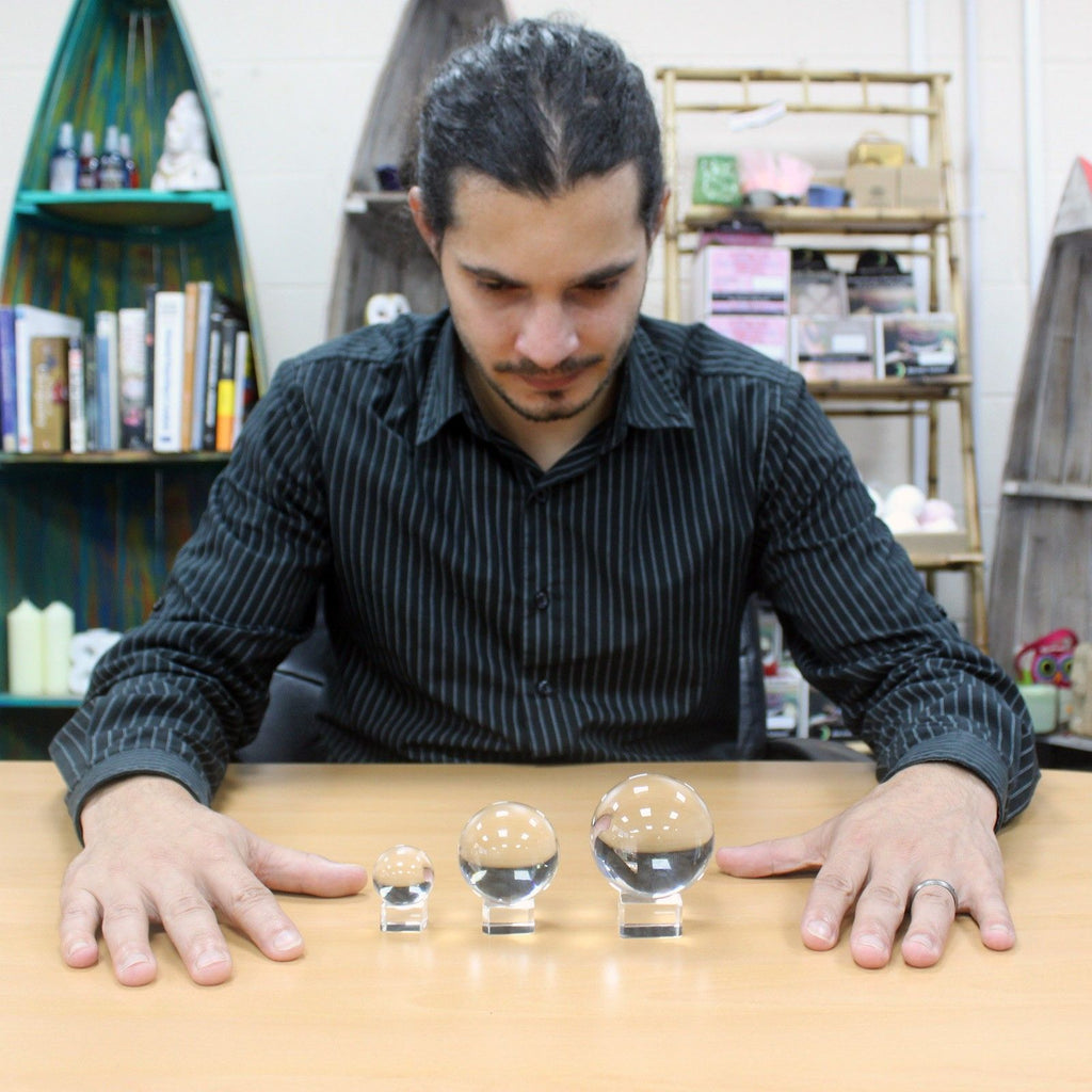 Crystal Ball on Stand 30mm – view 5