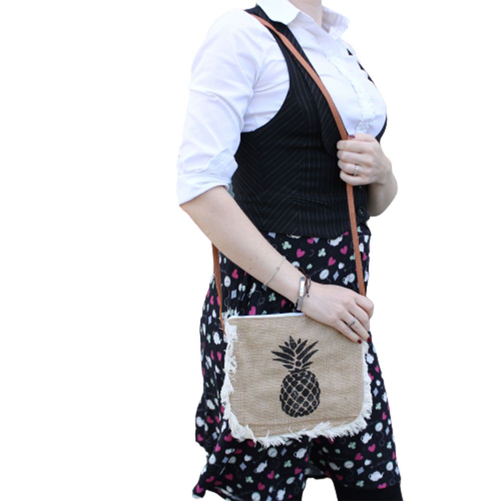 Fab Fringe Bag - Pineapple Print – view 4