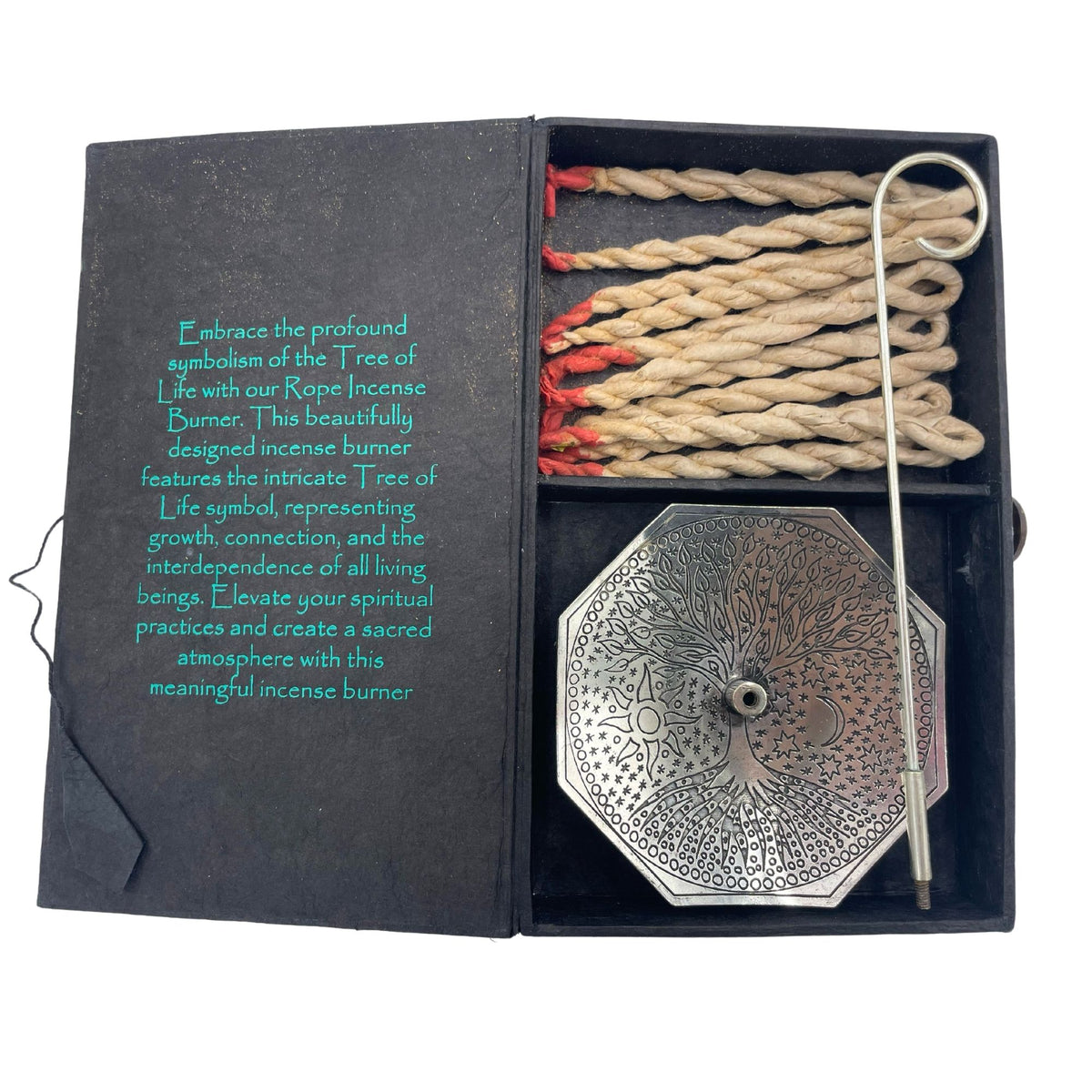 Rope Incense and Silver Plated Holder Set - Tree of Life – view 5
