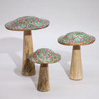 Mediterranean Tile Enamelled Mushroom - Medium 15cm – view 3