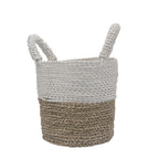 Seagrass Basket Set, 3 Pieces - Natural, White – view 9
