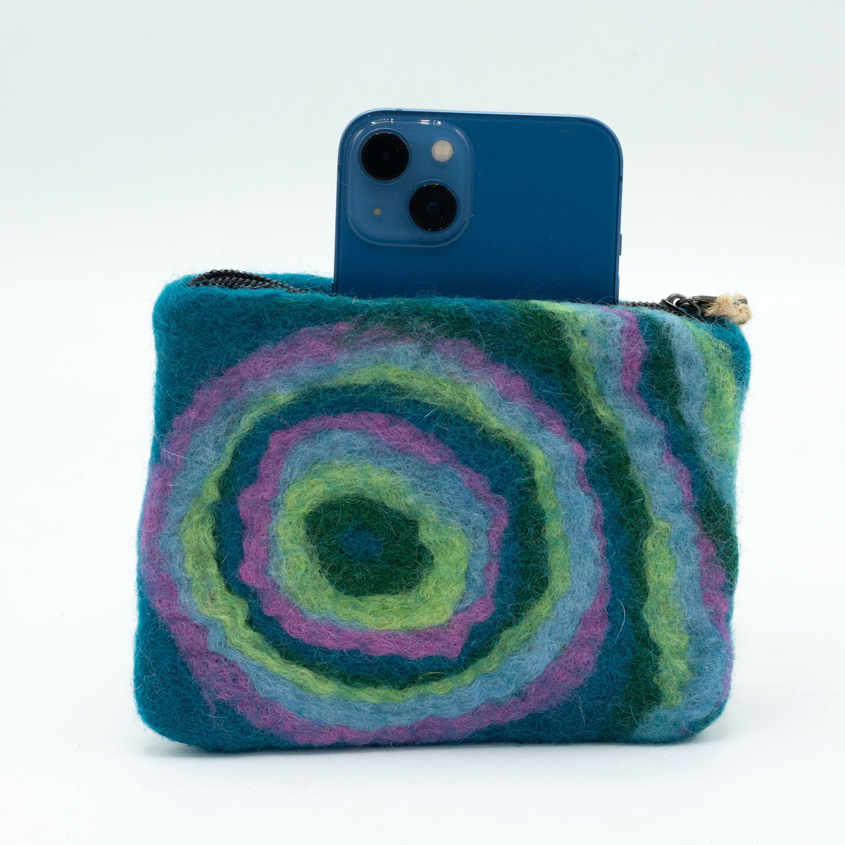 Psychedelic Felt Zipper Pouches - Set of 3 – view 2