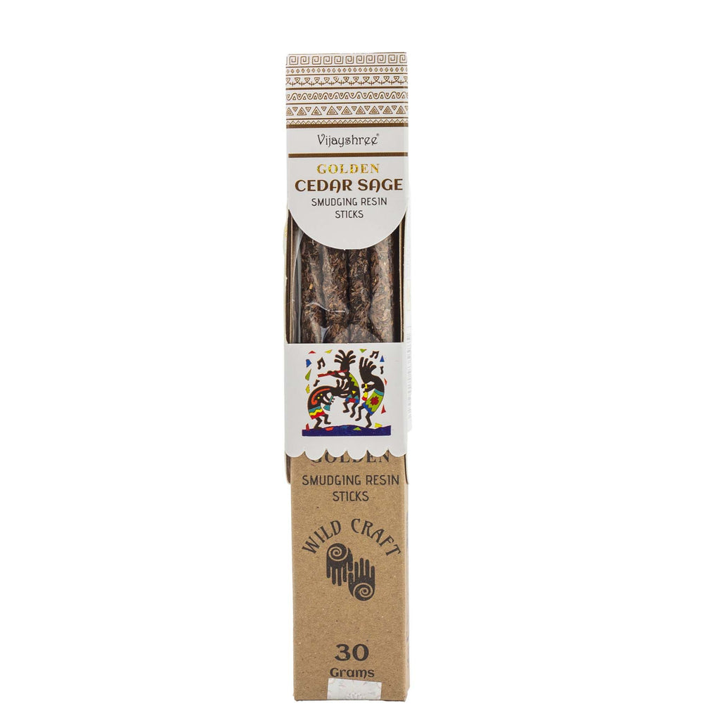 Golden Cedar Sage Smudging Resin Sticks - 30g Pack of 6 – view 7