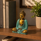 Teal & Gold Buddha Statue - Medium – view 5