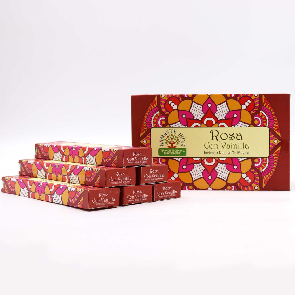 Namaste Mandala Masala Incense - Rose with Vanilla – view 4