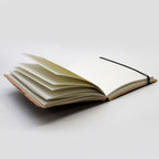 Medium Vegetable Tanned Leather Notebook with Strap – Tree of Life – view 7
