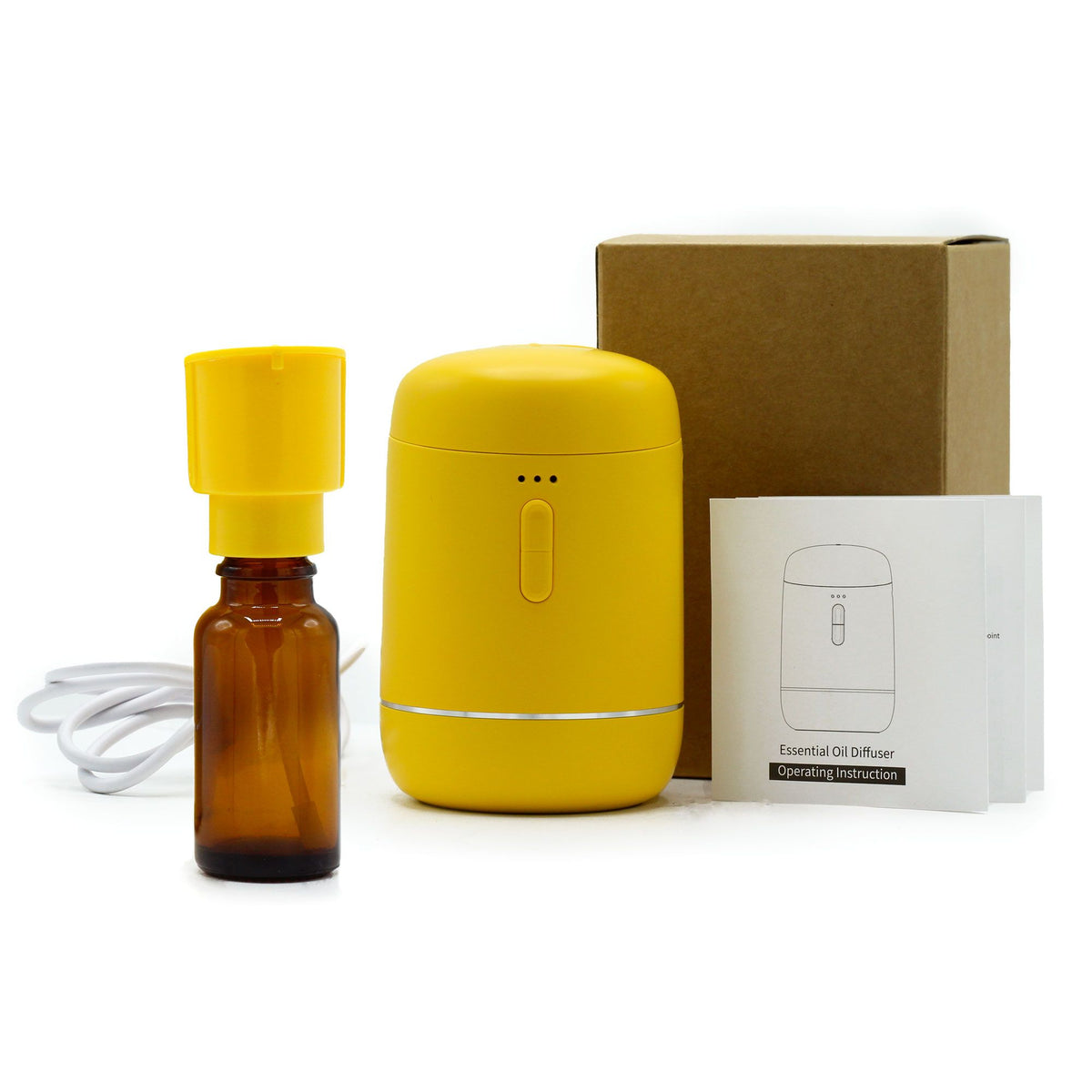 Rechargeable Waterless Oil Nebulizer - Yellow USB-C – view 4