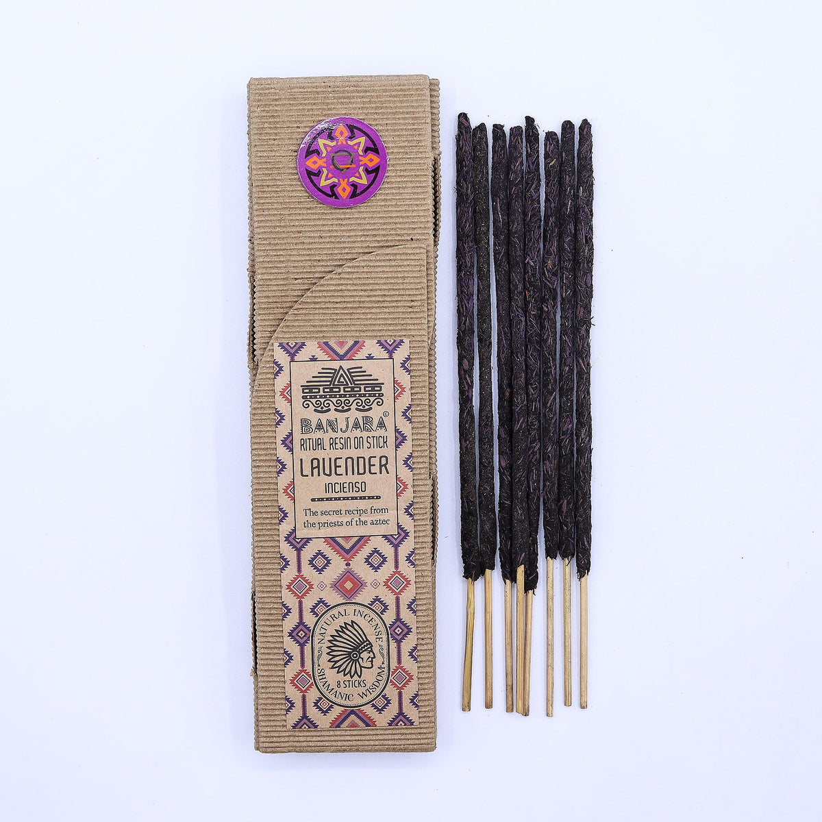 Lavender Ritual Resin Incense Sticks, Pack of 8 – view 2
