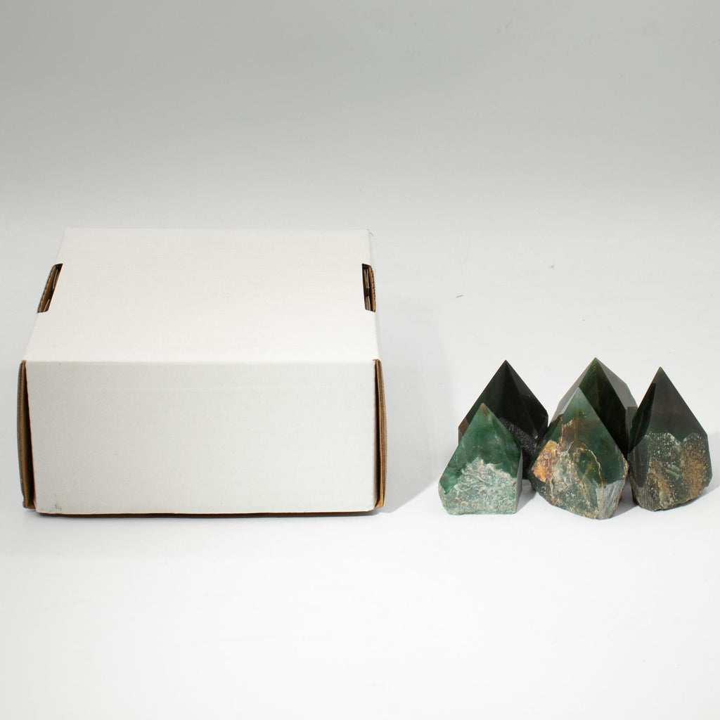 Green Aventurine Top Polished Gemstone Point, pack of 5-6 pieces – view 4
