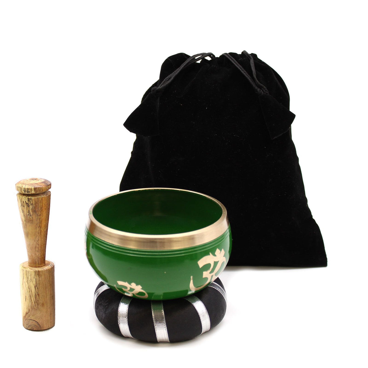 Tree of Life Singing Bowl Set - Green (10.7cm) – view 6