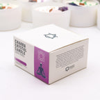 Crown Chakra Crystal Candle with Celestite and Selenite – view 4