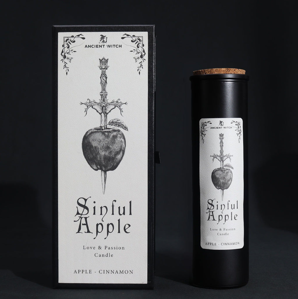 Ancient Witch Sinful Apple Ritual Candle - Apple & Cinnamon – view 6
