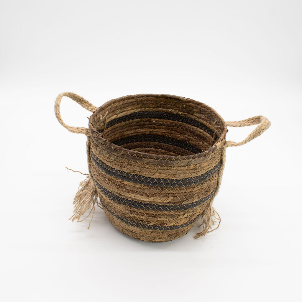 Seagrass Storage Baskets, Natural Brown, Set of 3 – view 5