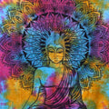 Double Cotton Bedspread & Wall Hanging - Peaceful Buddha 230x200cm