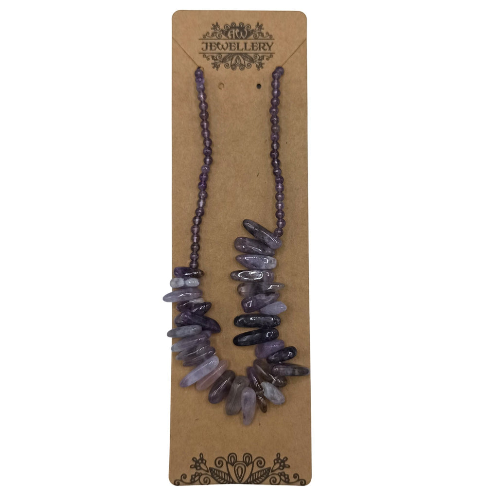 Amethyst Longstone Gemstone Necklace – view 3