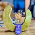 Gemstone Wishing Tree - Amethyst on Mango Wood Ring