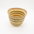 Seagrass Vase-Shaped Baskets, Yellow and Green, Set of 3 – view 2