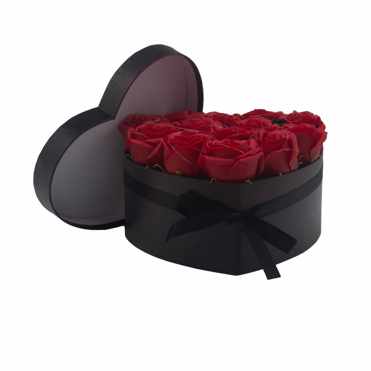 13 Red Soap Roses Heart Gift Box – view 8