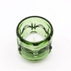 Buddha Faces Glass Candle Jar Set - Garden Jade – view 2