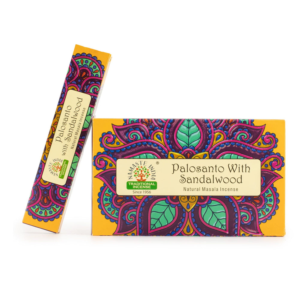 Namaste Mandala Masala Incense - Palo Santo with Sandalwood – view 2