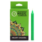 Manifest Magic Candles Pack of 12 - Green Heart Chakra – view 2