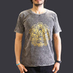 Nomad Sari Stonewashed T-Shirt - Hamsa - Dark Grey - Medium – view 2