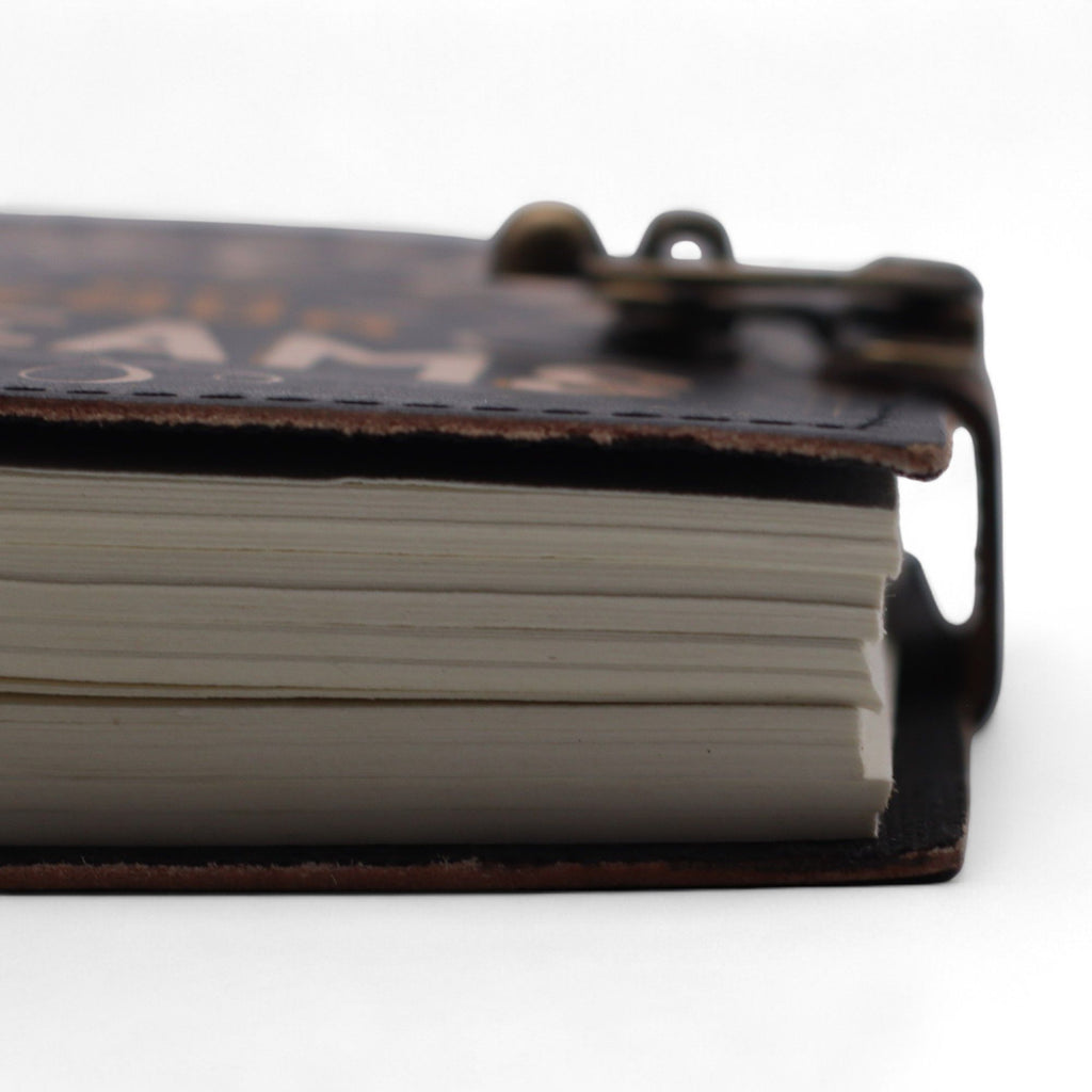 Leather Notebook, Never Give Up On Your Dreams – 17.5x13 cm – view 4